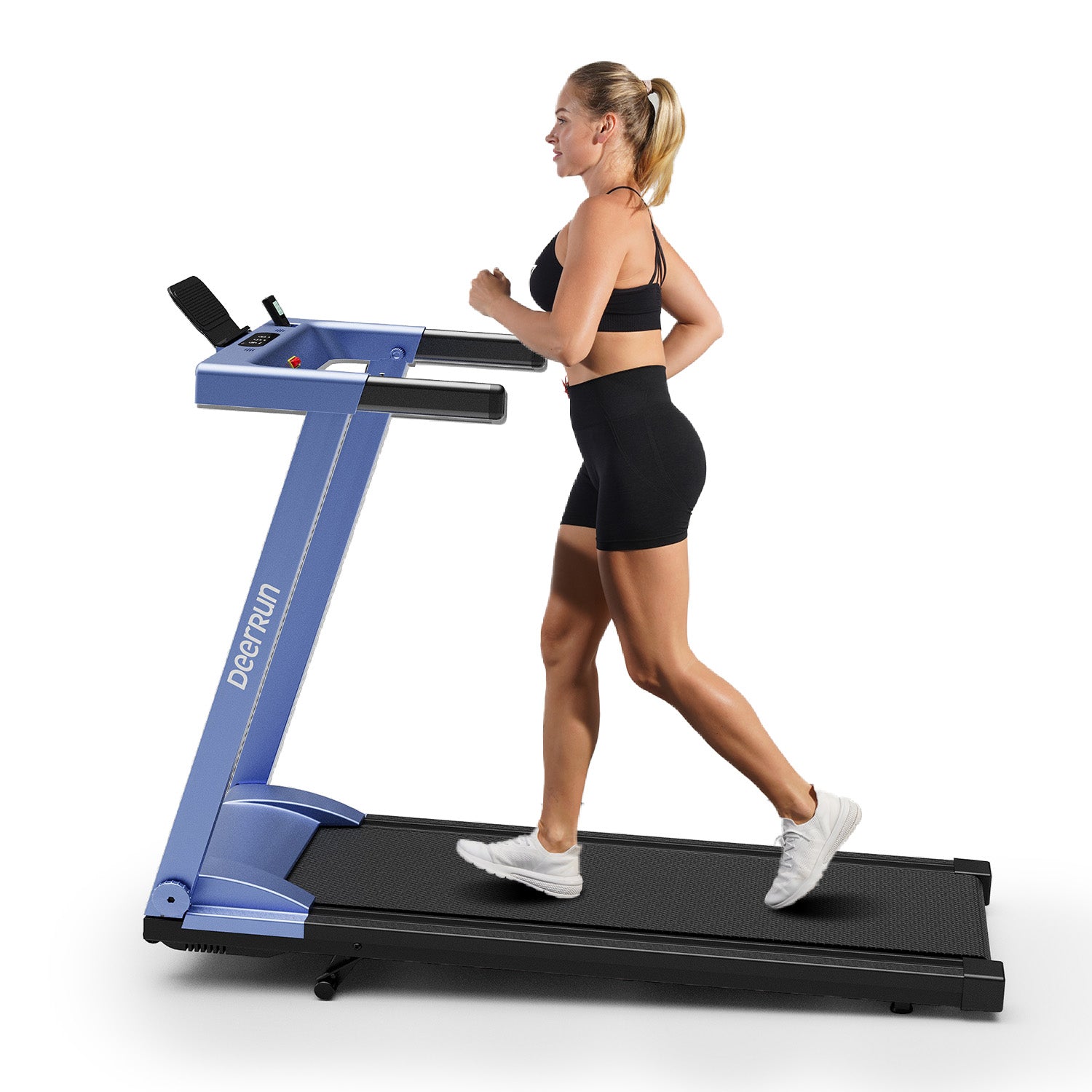 Tapis de course intelligent pliable DeerRun A1 Pro Elite avec prise en charge de l'inclinaison manuelle à 6 % Bluetooth et commande à distance sans fil
