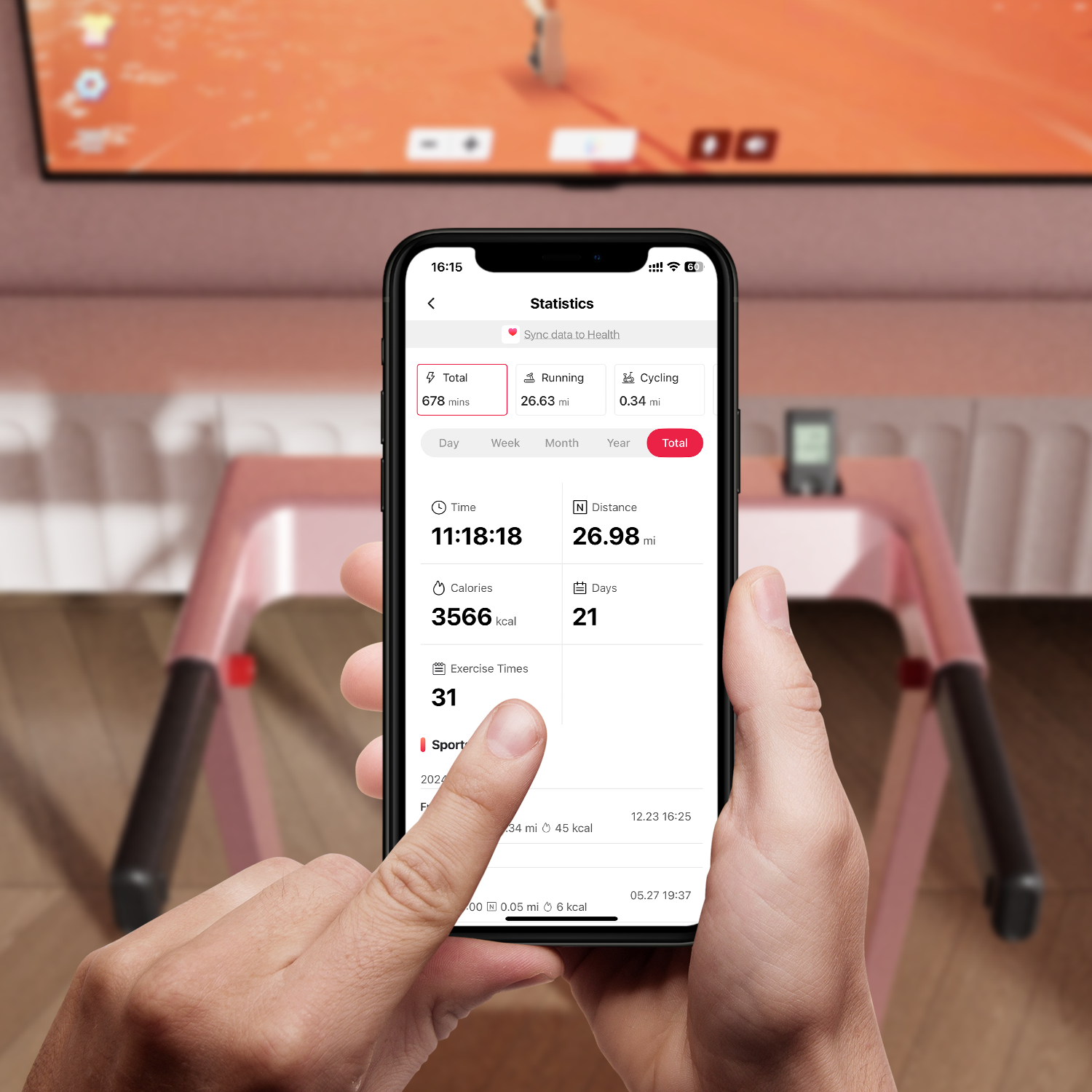 DeerRun A1 Pro Anniversary Edition Folding Smart Treadmill with 6% Manual Incline Support Bluetooth & Remote Wireless Control-Elegant Pink