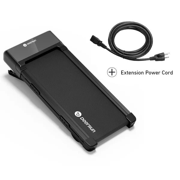 DeerRun Z10 12% Auto Incline Smart Walking Pad Treadmill with Remote Control + Extension Power Cord(10ft)