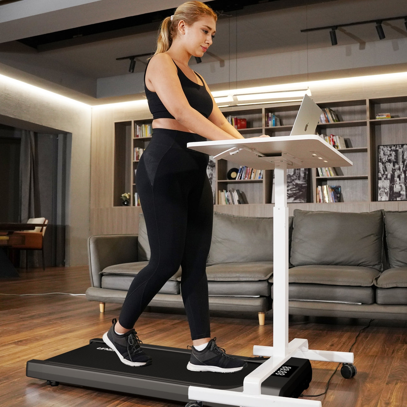 DeerRun Q1 Classic Mini Walking Pad 300 Lbs Capacity with Remote Control