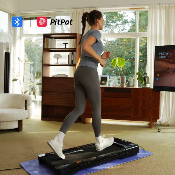 DeerRun Z10 12% Auto Incline Smart Walking Pad Treadmill with Remote Control + Extension Power Cord(10ft)