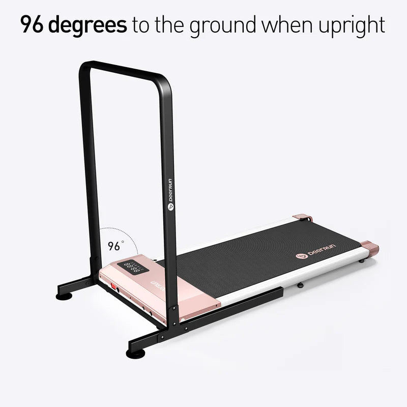 DeerRun Q1 Urban Mini Under-Desk Treadmill 300 Lbs Capacity with Remote Control