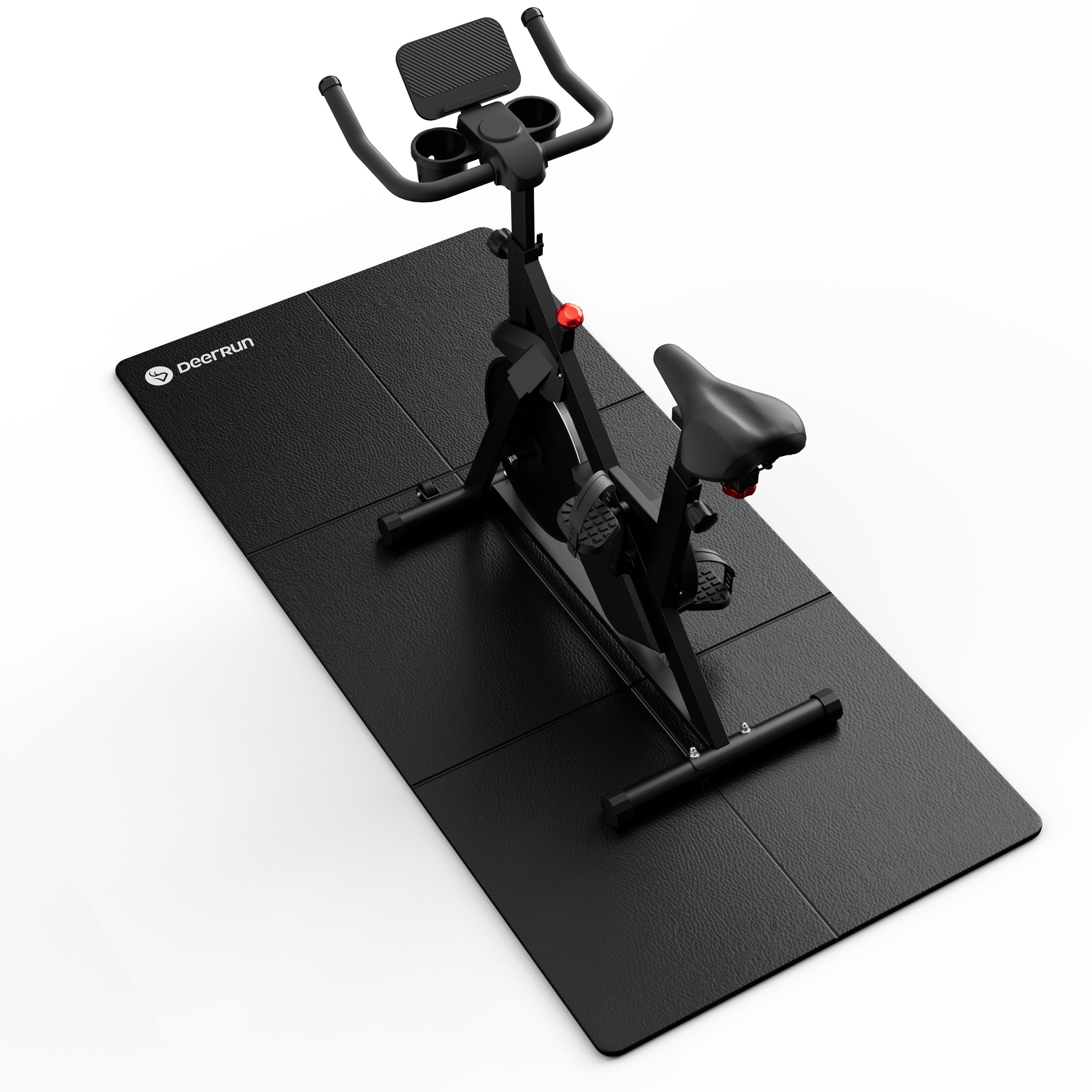 DeerRun S500 Indoor Adjustable Magnetic Resistance Silent Belt Smart Cycling Bike with PitPat App-Black