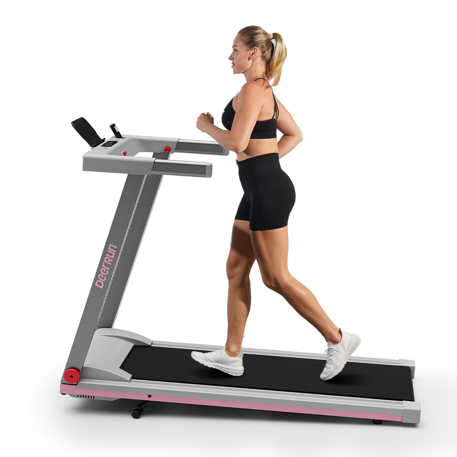 Tapis de course intelligent pliable DeerRun A1 Pro Elite avec prise en charge de l'inclinaison manuelle à 6 % Bluetooth et commande à distance sans fil