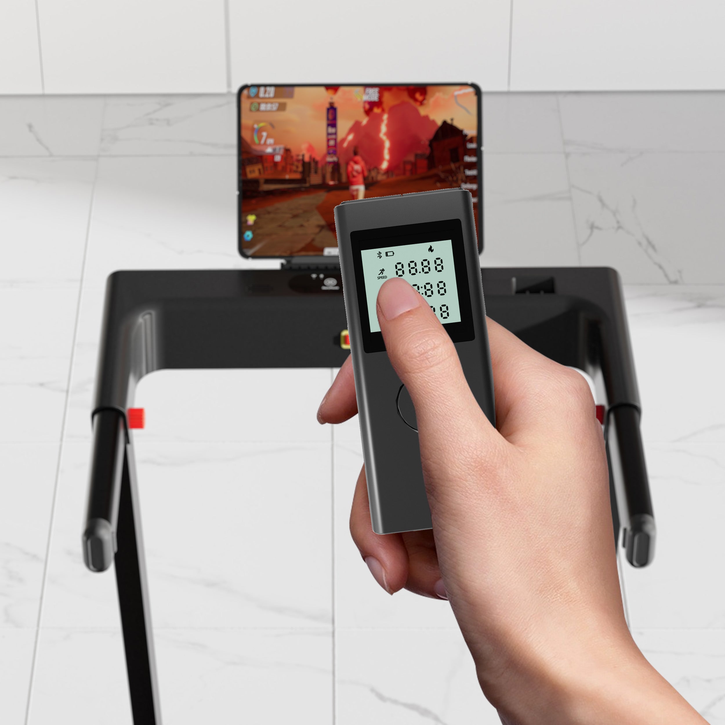 Tapis de course intelligent pliable DeerRun A1 Pro Elite avec prise en charge de l'inclinaison manuelle à 6 % Bluetooth et commande à distance sans fil