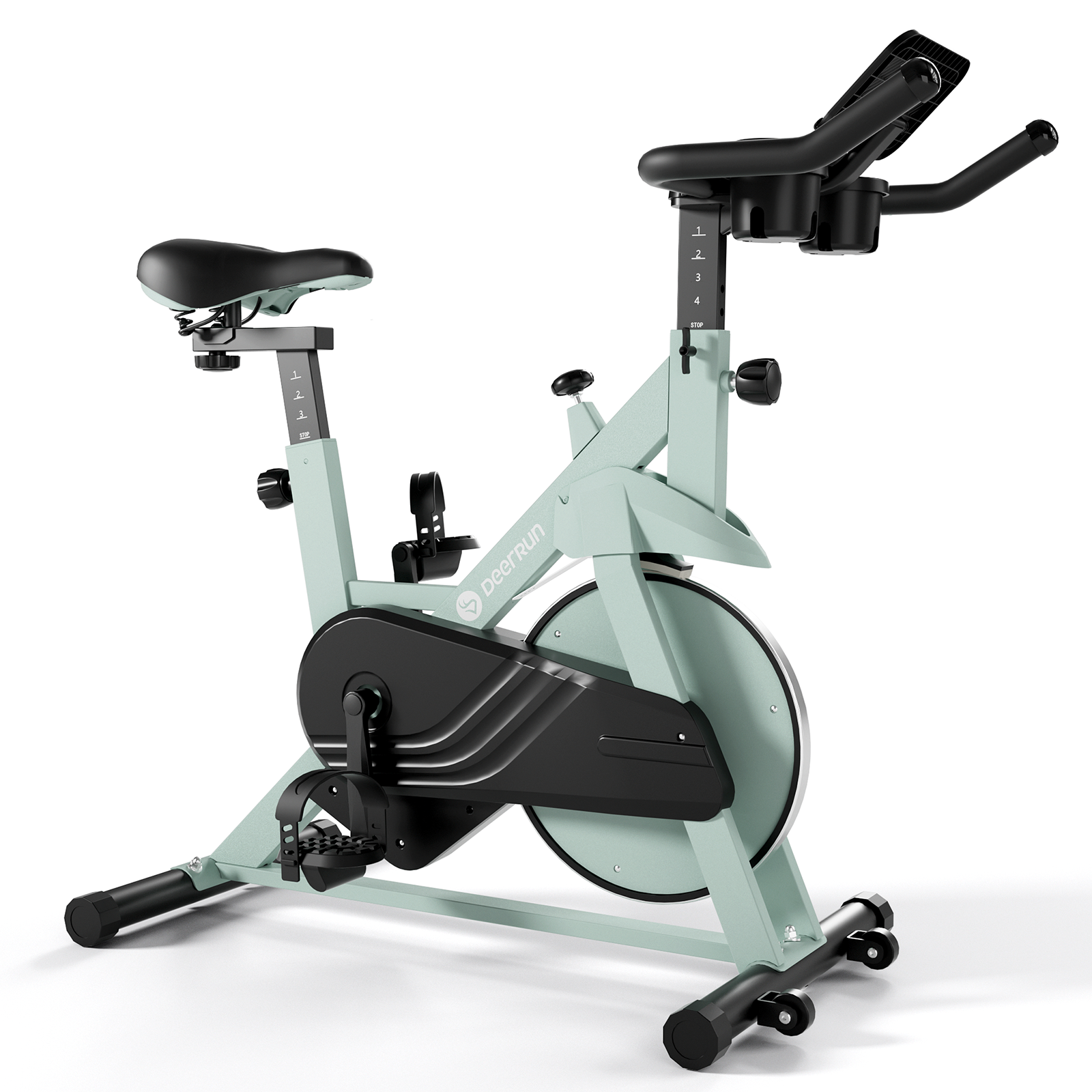 DeerRun S500 Indoor Smart Adjustable Magnetic Resistance Silent Belt Cycling Bike with PitPat App