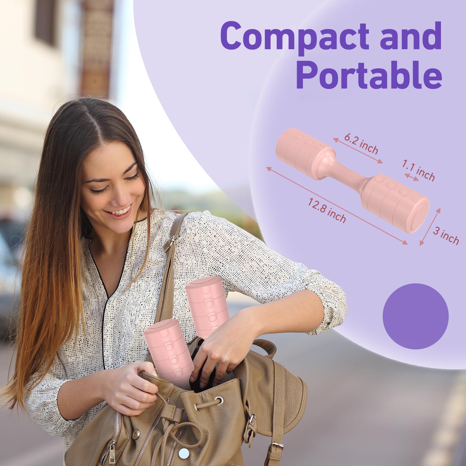 Haltères réglables DeerRun® - 3,3 lb à 5,5 lb chacun pour femmes à domicile