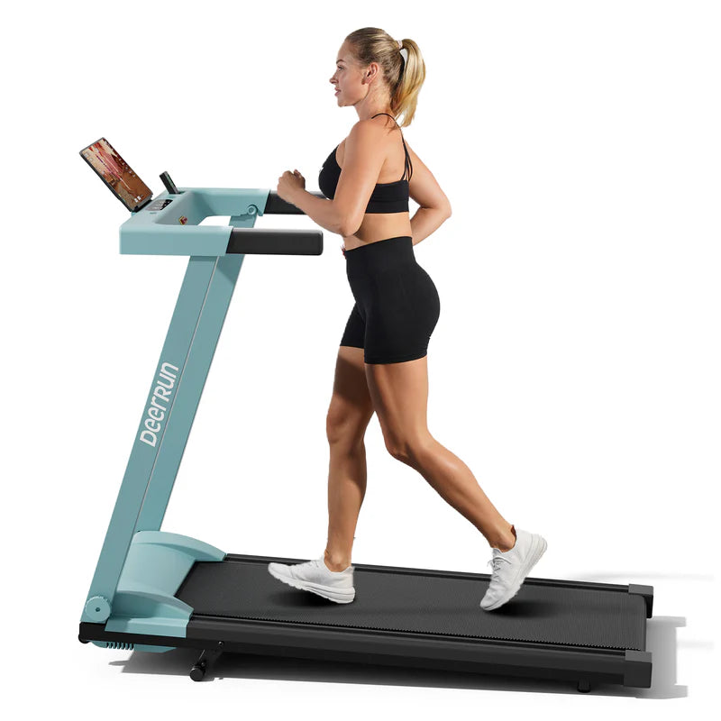 Tapis de course intelligent pliable DeerRun A1 Pro Elite avec prise en charge de l'inclinaison manuelle à 6 % Bluetooth et commande à distance sans fil