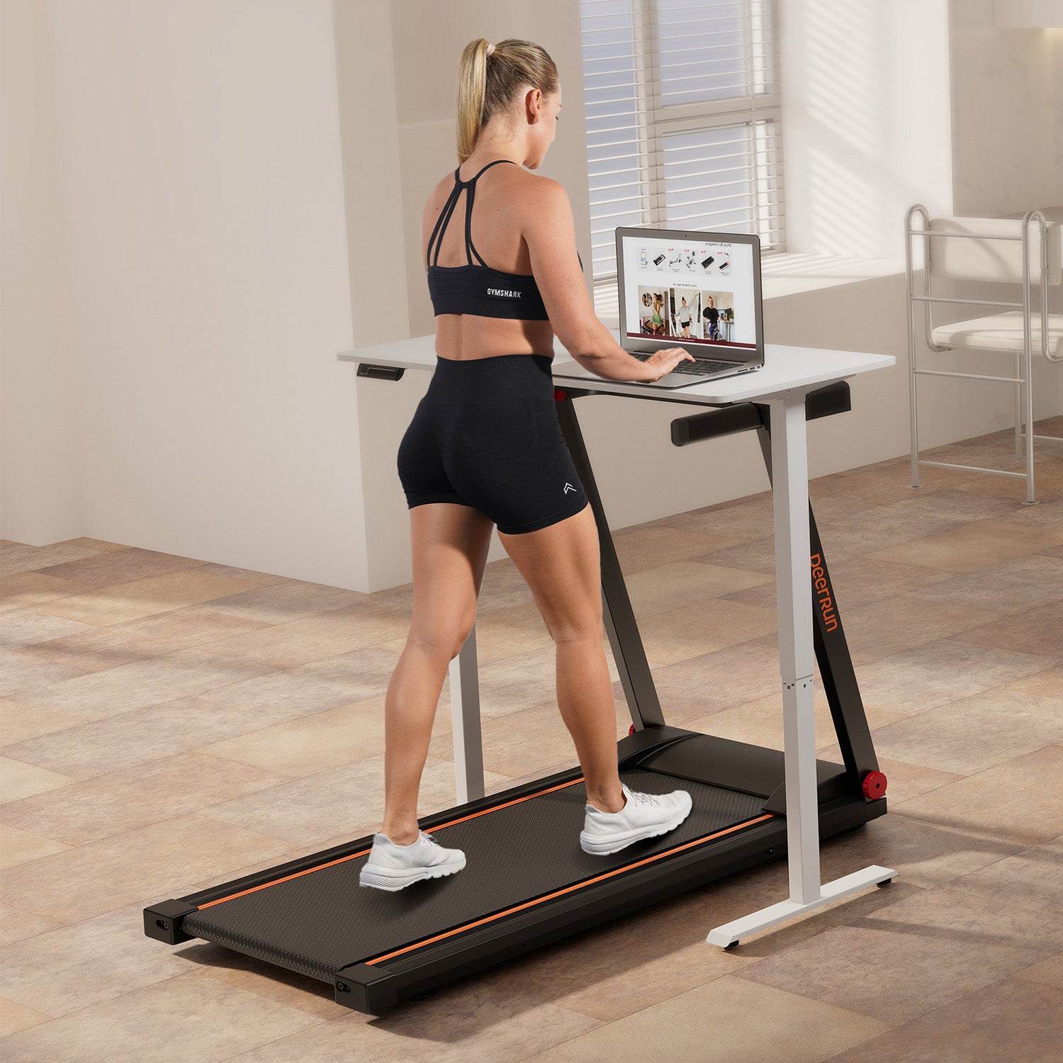 Tapis de course intelligent pliable DeerRun A1 Pro Elite avec prise en charge de l'inclinaison manuelle à 6 % Bluetooth et commande à distance sans fil