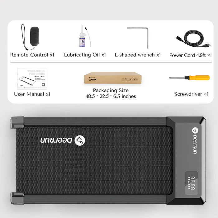 DeerRun Q1 Urban Under-Desk Treadmill 300 Lbs Capacity with Remote Control- lowest price