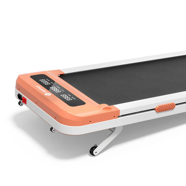 DeerRun Z10 Smart Walking Pad Treadmill with remote control 12% Auto Incline - Luxe Orange