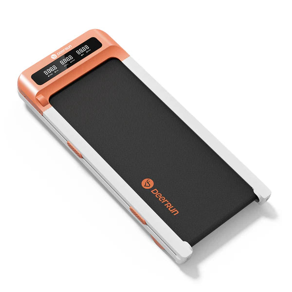 DeerRun Z10 Smart Walking Pad Treadmill with remote control 12% Auto Incline - Luxe Orange