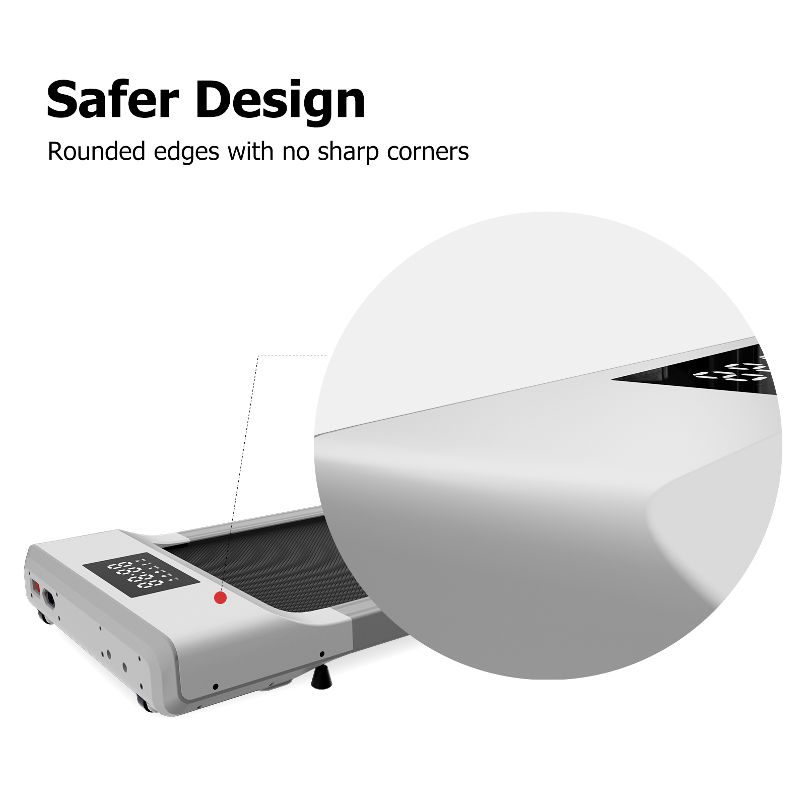 DeerRun Q1 Classic Mini Walking Pad 300 Lbs Capacity with Remote Control