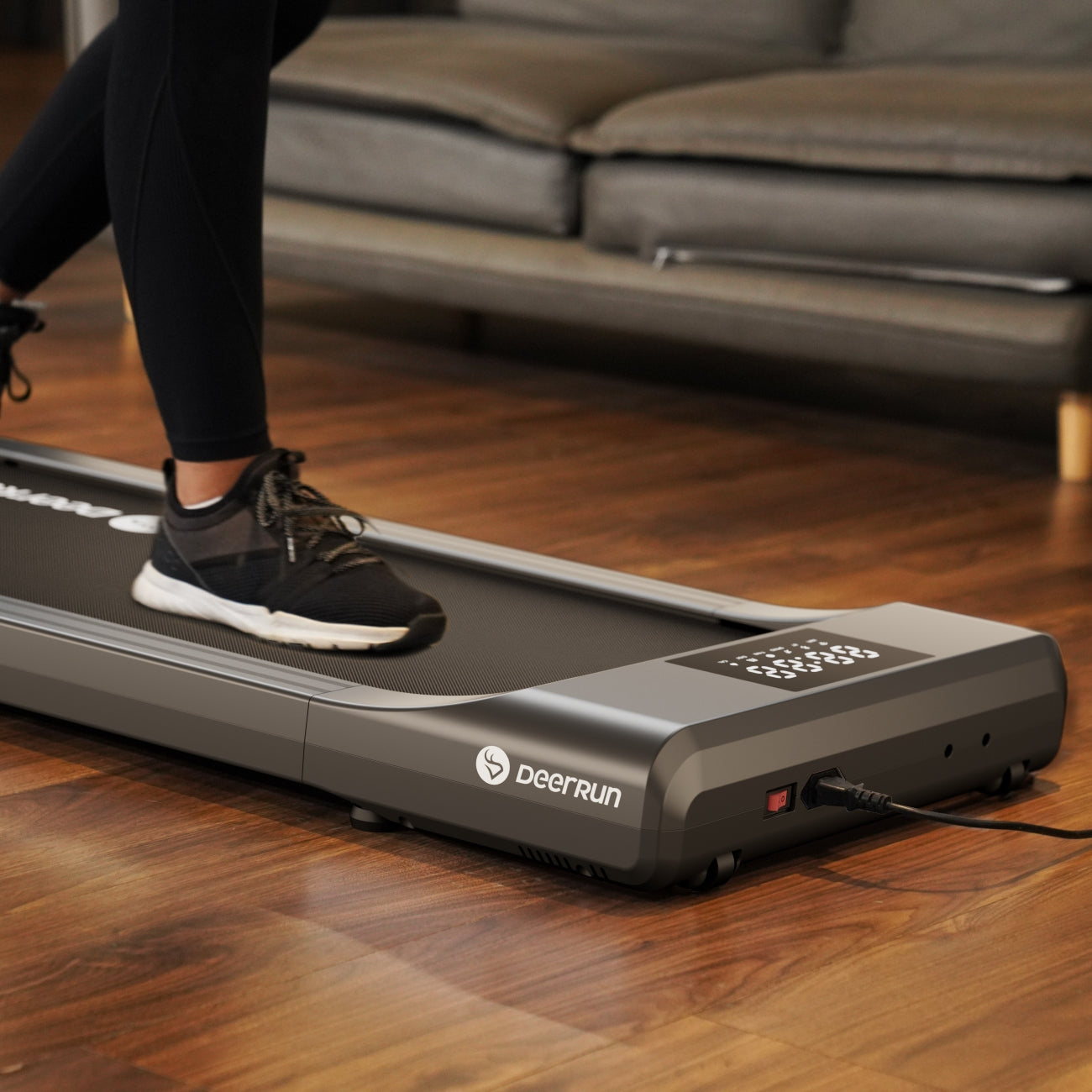 DeerRun Q1 Classic Mini Walking Pad 300 Lbs Capacity with Remote Control