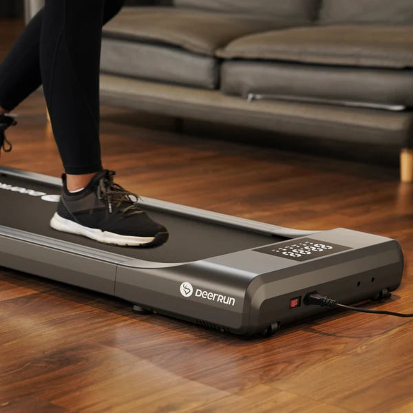 Tapis de marche DeerRun Q1 Classic Mini, capacité de 136 kg, avec télécommande et tapis de course