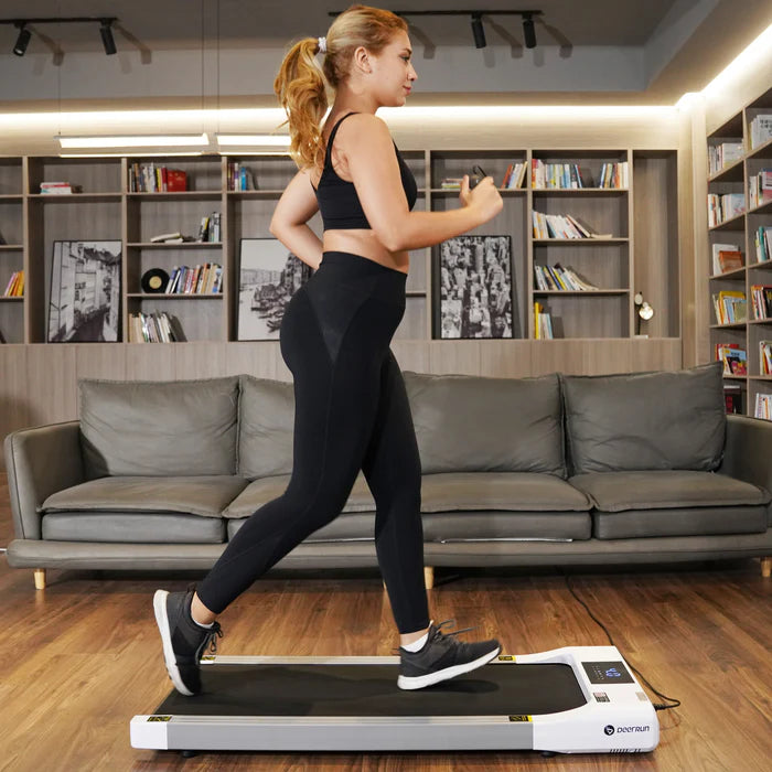 DeerRun Q1 Classic Pro Walking Pad 300Lbs Capacity & 39.4'' Longer Running Belt Size with Remote Control