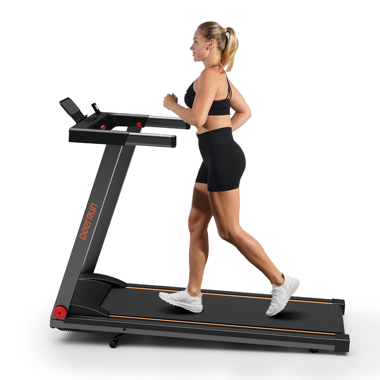 Tapis de course intelligent pliable DeerRun A1 Pro Elite avec prise en charge de l'inclinaison manuelle à 6 % Bluetooth et commande à distance sans fil