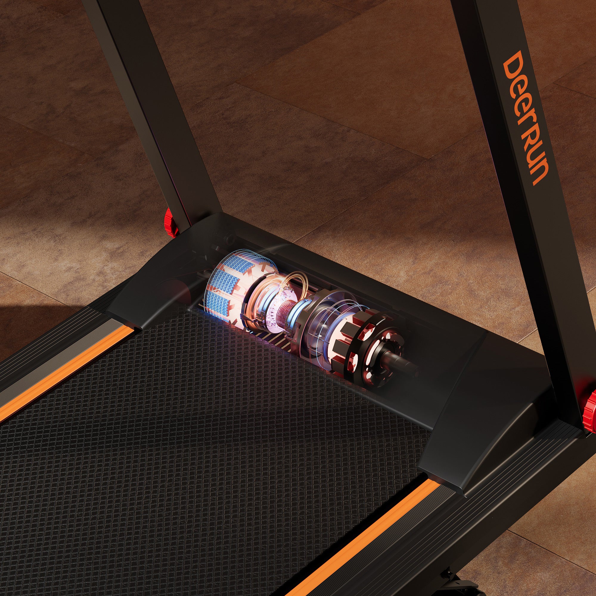 Tapis de course intelligent pliable DeerRun A1 Pro Elite avec prise en charge de l'inclinaison manuelle à 6 % Bluetooth et commande à distance sans fil