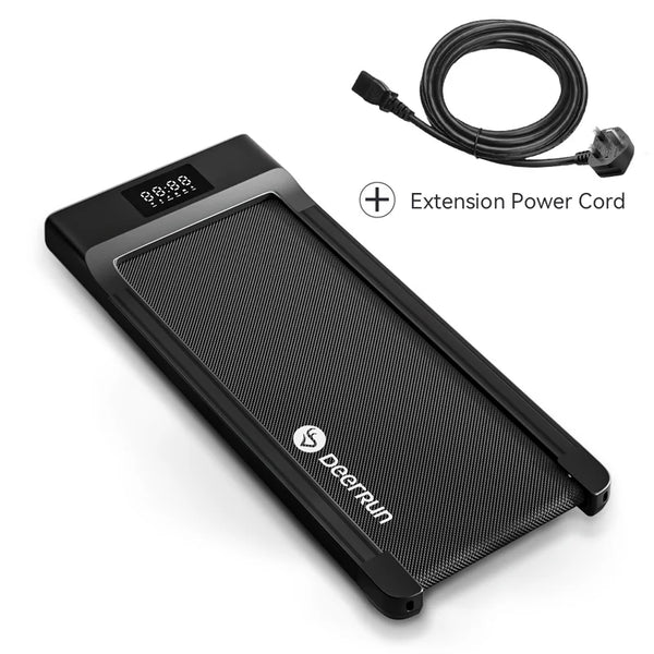 DeerRun Q1 Classic Mini Walking Pad 300 Lbs Capacity with Remote Control + Extension Power Cord(10ft)