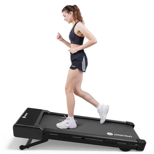 DeerRun Z10 12% Auto Incline Smart Walking Pad Treadmill with Remote Control + Extension Power Cord(10ft)