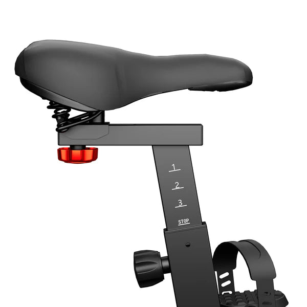 DeerRun S500 Indoor Adjustable Magnetic Resistance Silent Belt Smart Cycling Bike with PitPat App-Black