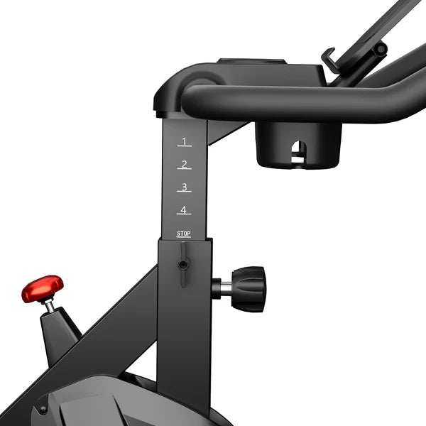 DeerRun S500 Indoor Adjustable Magnetic Resistance Silent Belt Smart Cycling Bike with PitPat App-Black