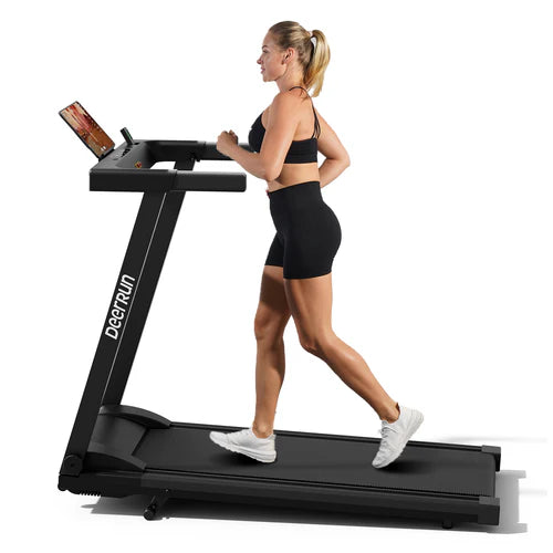 DeerRun A1 Pro Elite Folding Smart Treadmill with 6% Manual Incline Support Bluetooth & Remote Wireless Control