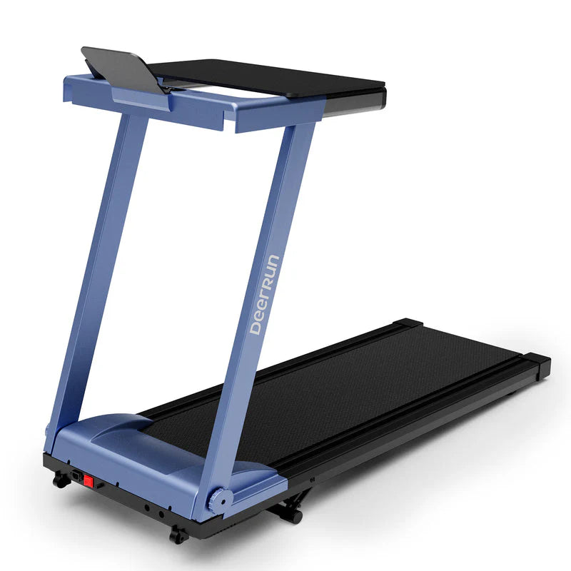 DeerRun A1 Folding Smart Treadmill with 6% Incline Black - Support Bluetooth & Remote Wireless Control