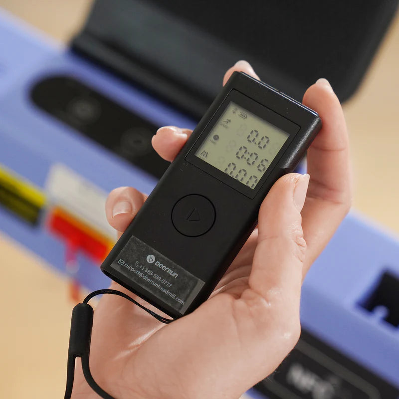 DeerRun A1 Folding Smart Treadmill with 6% Incline Black - Support Bluetooth & Remote Wireless Control