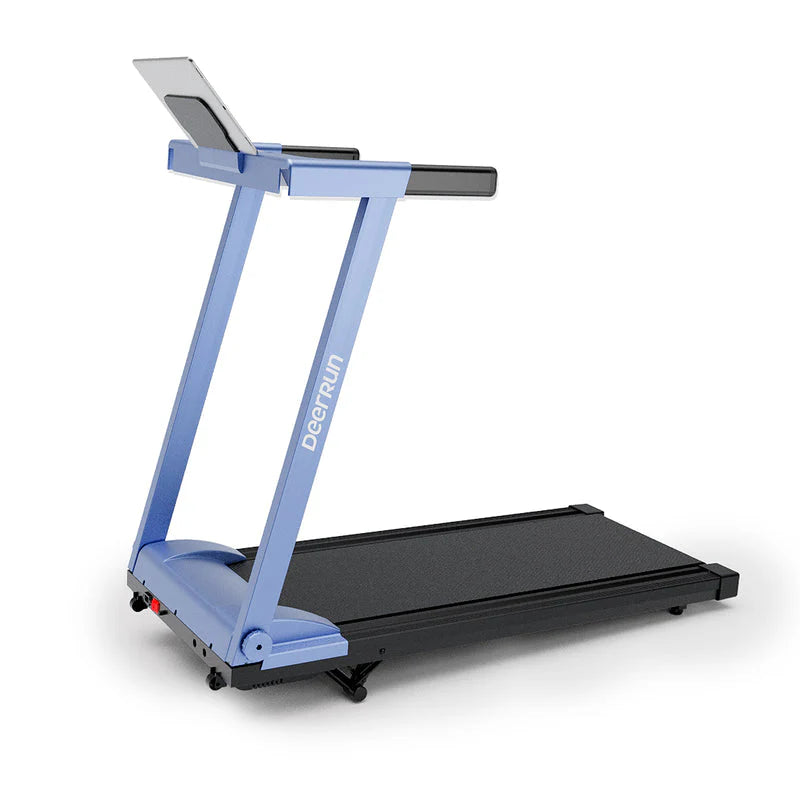 DeerRun A1 Folding Smart Treadmill with 6% Incline Black - Support Bluetooth & Remote Wireless Control