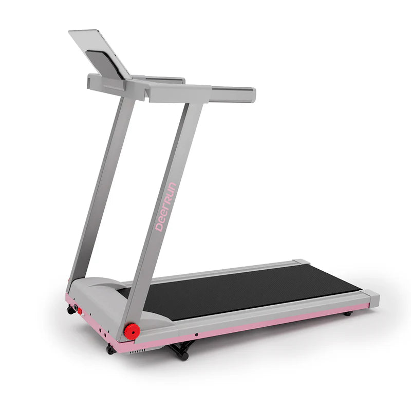 DeerRun A1 Folding Smart Treadmill with 6% Incline Black - Support Bluetooth & Remote Wireless Control