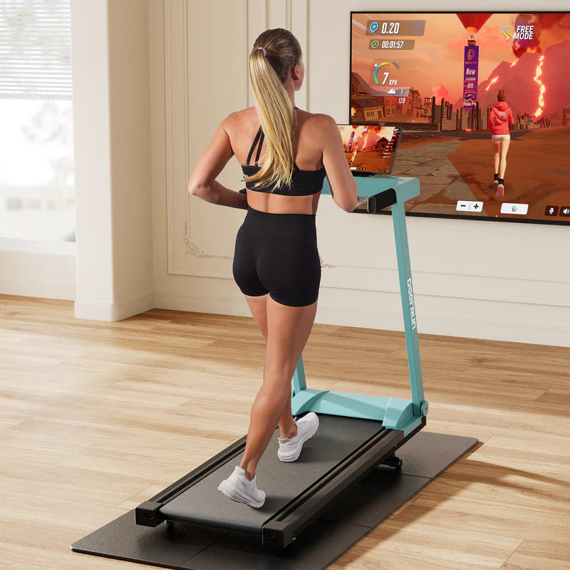 DeerRun A1 Pro Elite Folding Smart Treadmill with 6% Manual Incline Support Bluetooth & Remote Wireless Control