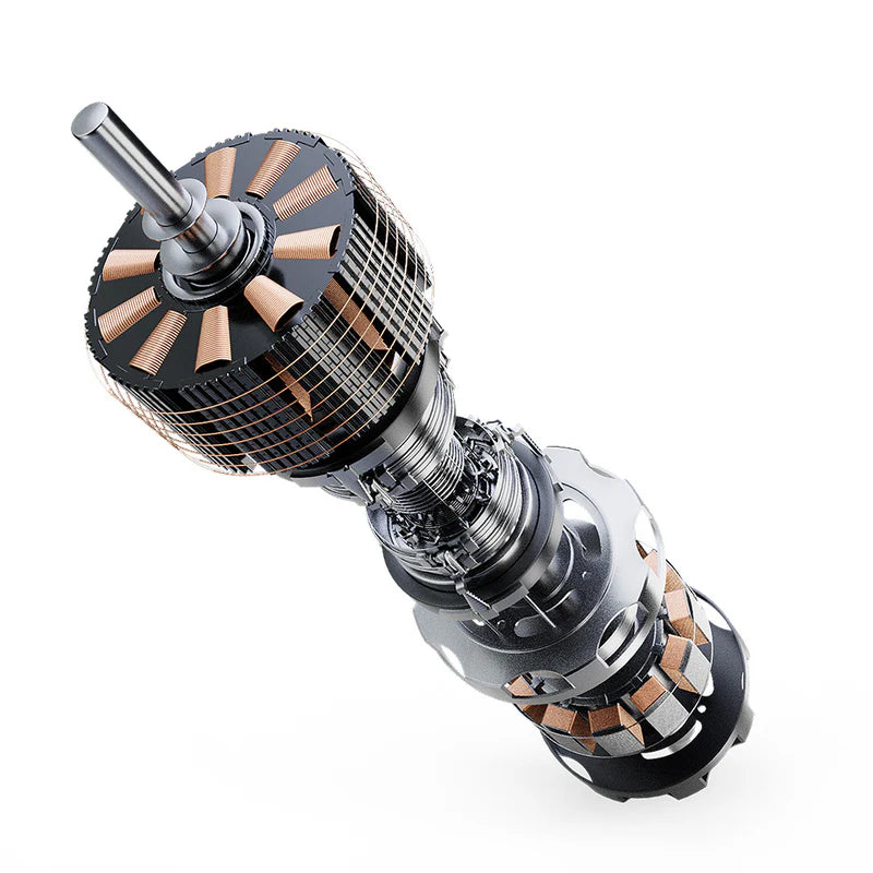 DeerRun A1 Folding Smart Treadmill with 6% Incline Black - Support Bluetooth & Remote Wireless Control